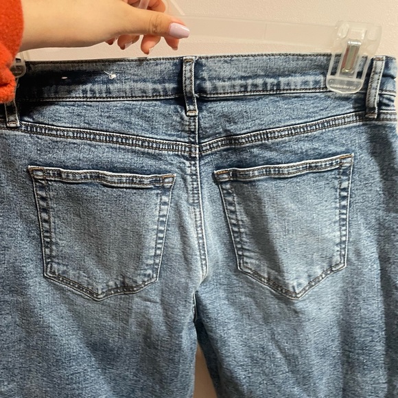 Loft Straight Petite Raw Hem Jeans Size 6 - Picture 6 of 7